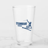 Steamboat Springs Colorado Skier Glas (Vorderseite)