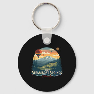 Steamboat Springs Colorado Skifahren Sonnenunterga Schlüsselanhänger