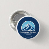 Steamboat Springs Colorado Skiort Name Button (Vorne & Hinten)