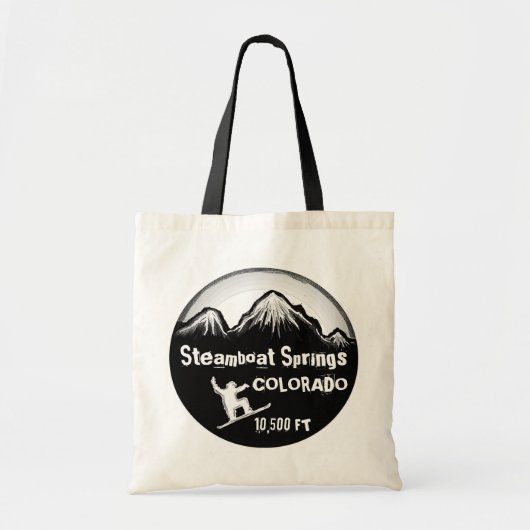 Steamboat Springs Colorado Snowboard art bag Tragetasche (Vorne)