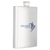 Steamboat Springs Colorado Snowboarder Flachmann (Rechts)