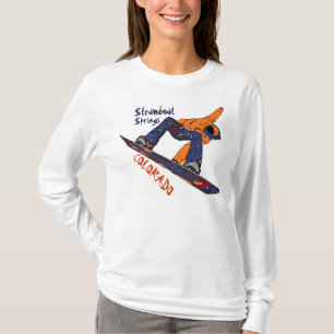 Steamboat Springs Colorado Snowboarder T-Shirt