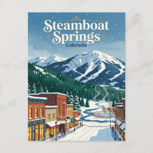 Steamboat Springs, Colorado, USA Postkarte