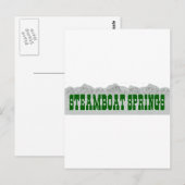 Steamboat Springs Postkarte (Vorne/Hinten)