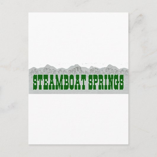 Steamboat Springs Postkarte (Vorderseite)