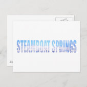 Steamboat Springs Postkarte (Vorne/Hinten)