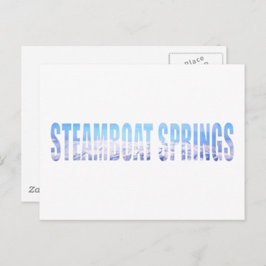 Steamboat Springs Postkarte (Vorne/Hinten)
