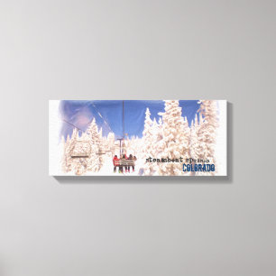 Steamboat Springs Skilift Leinwand wickeln