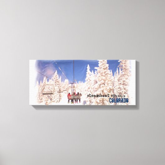 Steamboat Springs Skilift Leinwand wickeln (Vorderseite)