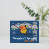 Steamboat Springs Skipass Postkarte (Stehend Vorderseite)