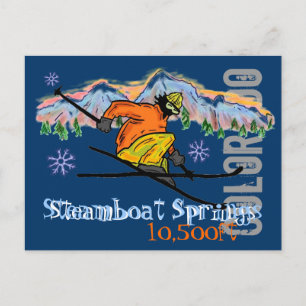 Steamboat Springs Skipass Postkarte