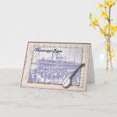 Steamboat und Musik Karte (Gelbe Blume)