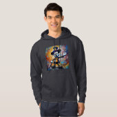 Steamboat Willie Generative Kunst Hoodie (Vorne ganz)