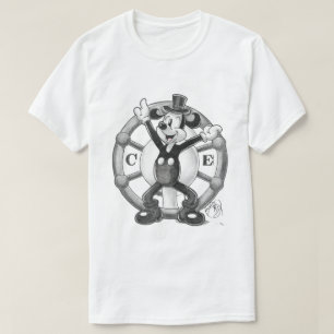 Steamboat Willie Linienkunst T-Shirt