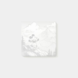 Steamboat Willie Mountain Wandern Post-it Klebezettel