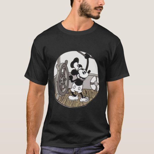 Steamboat Willie Original Funny MOUSE CARTOON T-Shirt (Vorderseite)