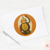 Steambot Antique Robot Runder Aufkleber (Umschlag)