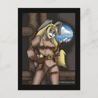 Steambunny Postcard Postkarte