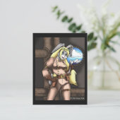 Steambunny Postcard Postkarte (Stehend Vorderseite)