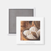Steamed Bun Magnet (Vorderseite/Rückseite)