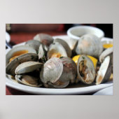 Steamed Clams Foto Poster (Vorne)