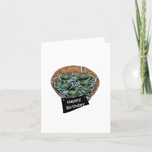 Steamed Crabs Birthday Card Dankeskarte