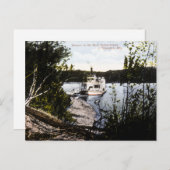 Steamer an der Saskatchewan, Edmonton, Alta. Postkarte (Vorne/Hinten)