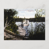 Steamer an der Saskatchewan, Edmonton, Alta. Postkarte (Vorderseite)