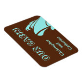 Steamer Brown Stateroom Door Marker Magnet (Rechte Seite)