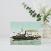 Steamer "City of Erie" 1900 Postkarte (Stehend Vorderseite)