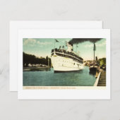 Steamer City of South Haven Great Sees Postkarte (Vorne/Hinten)