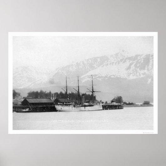 Steamer Docked in Seward, Alaska 1916 Poster (Vorne)