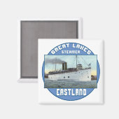 Steamer Eastland Magnet (Vorderseite/Rückseite)