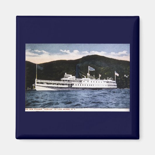 Steamer "Horicon" am George-See, New York Magnet (Vorne)