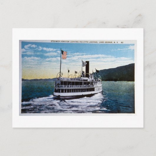 Steamer "Horicon", Lake George, New York Postkarte (Vorderseite)