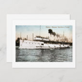 Steamer Macassa, Hamilton nach Toronto Postkarte (Vorne/Hinten)