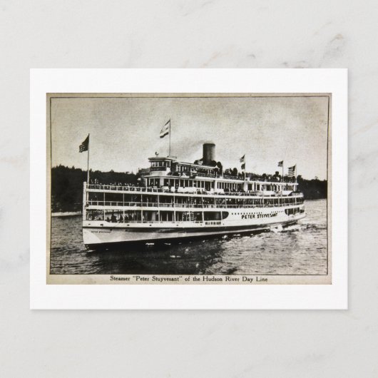 Steamer Peter Stuyvesant - Vintage Postkarte (Vorderseite)
