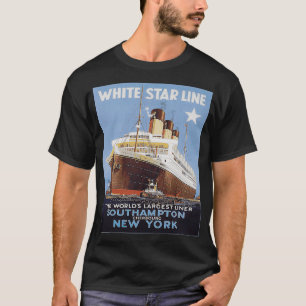 Steamer Ship Vintag Ocean Liner Retro Segeln T-Shirt