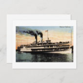 Steamer Tashmoo Postkarte (Vorne/Hinten)