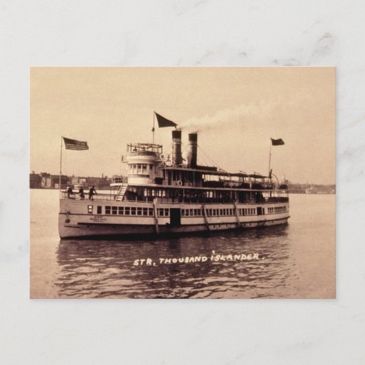 Steamer Thousand Islander Postkarte (Vorderseite)