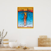 STEAMERLANE SURF SANTA CRUZ POSTER (Küche)