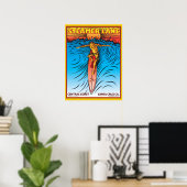 STEAMERLANE SURF SANTA CRUZ POSTER (Heimbüro)