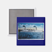 Steamers Ticonabweicha und Vermont, Burlington, VT Magnet (Vorderseite/Rückseite)