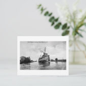 Steamersee in Fluss, Cleveland, Ohio Postkarte (Stehend Vorderseite)