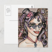Steamface Librarian Postkarte (Vorne/Hinten)