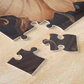 Steamgeere und weiße Blume Puzzle (Seite)