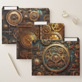 Steamgeerklappen (3 Set) Papiermappe