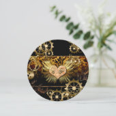 Steamherz Einladung (Stehend Vorderseite)