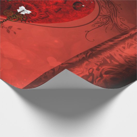 Steamherz Geschenkpapier (Ecke)