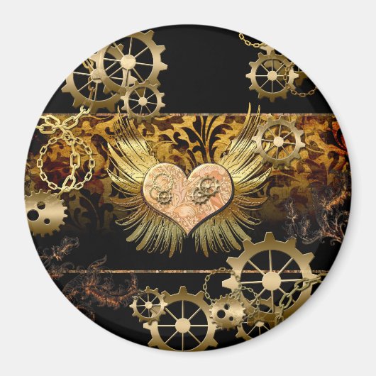 Steamherz Magnet (Vorne)